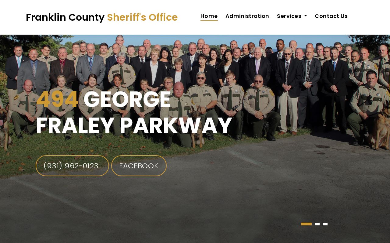 Franklin County arrest search entry on the sheriff inmate lookup
