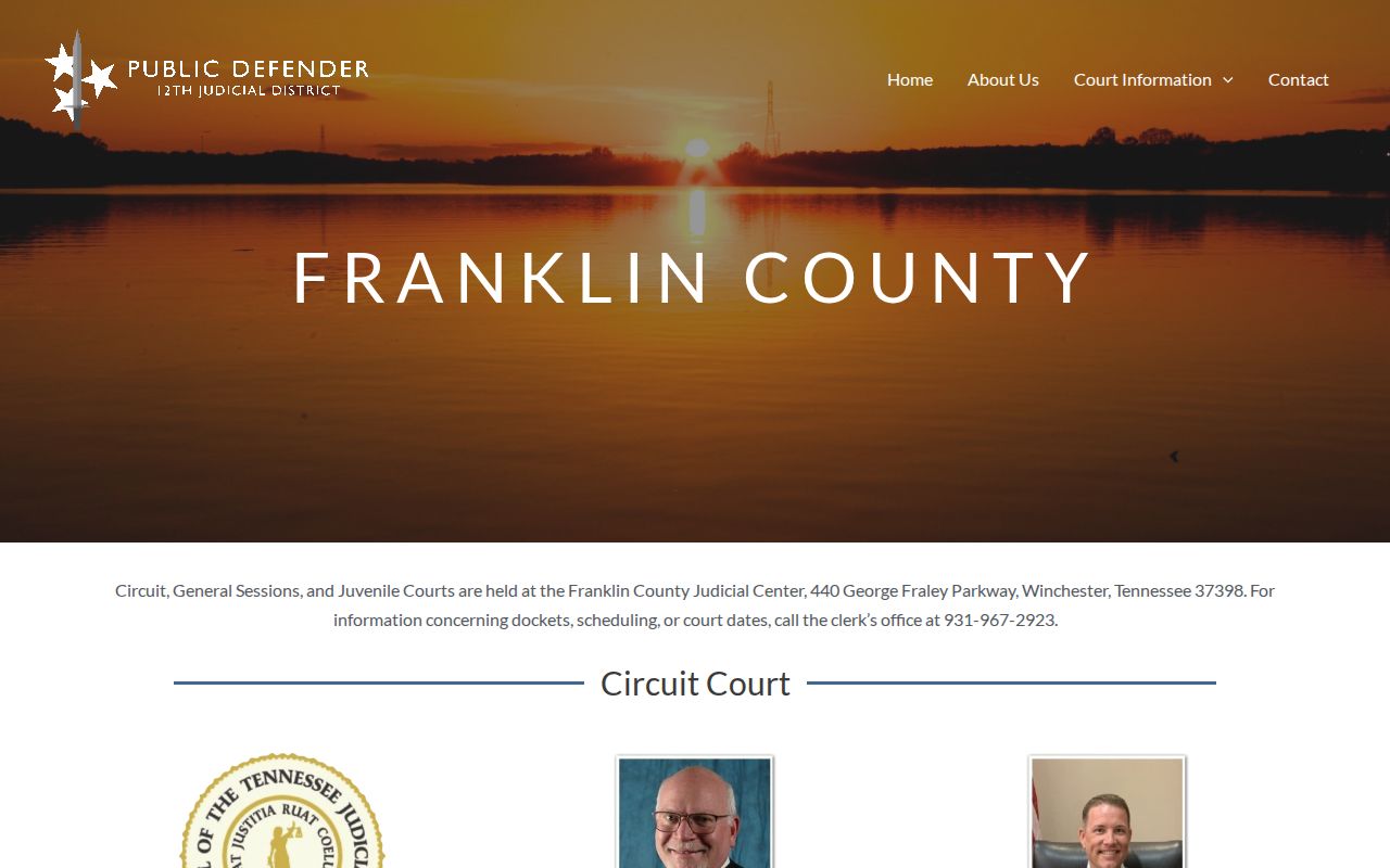Franklin County court case lookup information for local criminal courts