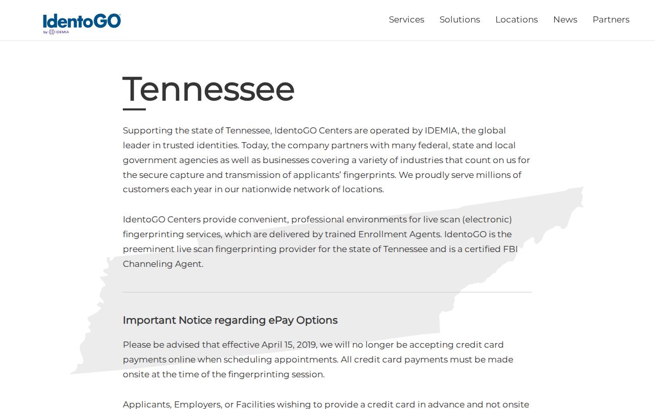 Franklin County criminal history fingerprint location search